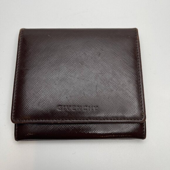 Givenchy Brown Leather Bifold Wallet with ID Pocket - Preowned - Picture 1 of 15